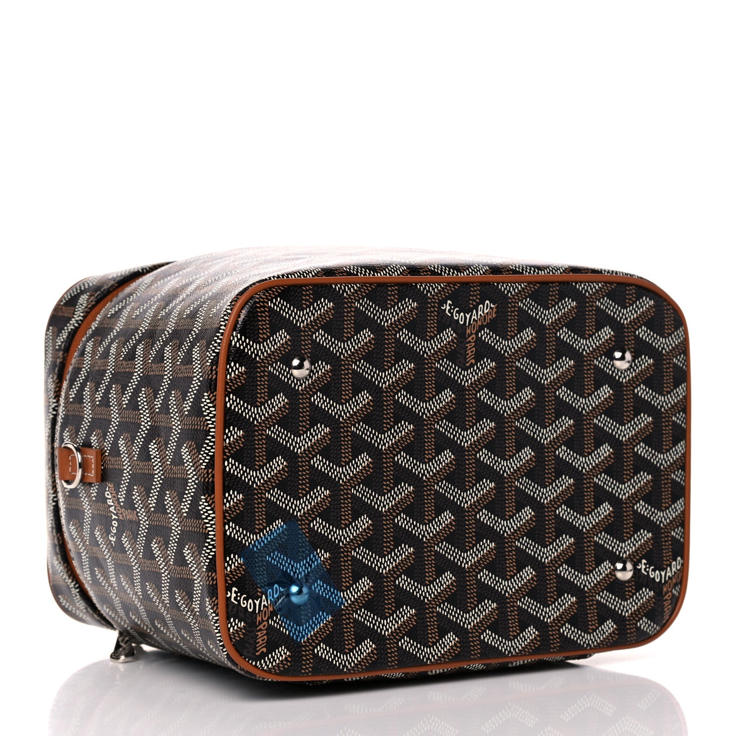 Goyard Goyardine Muse Vanity Case Black Gold 4 of 8