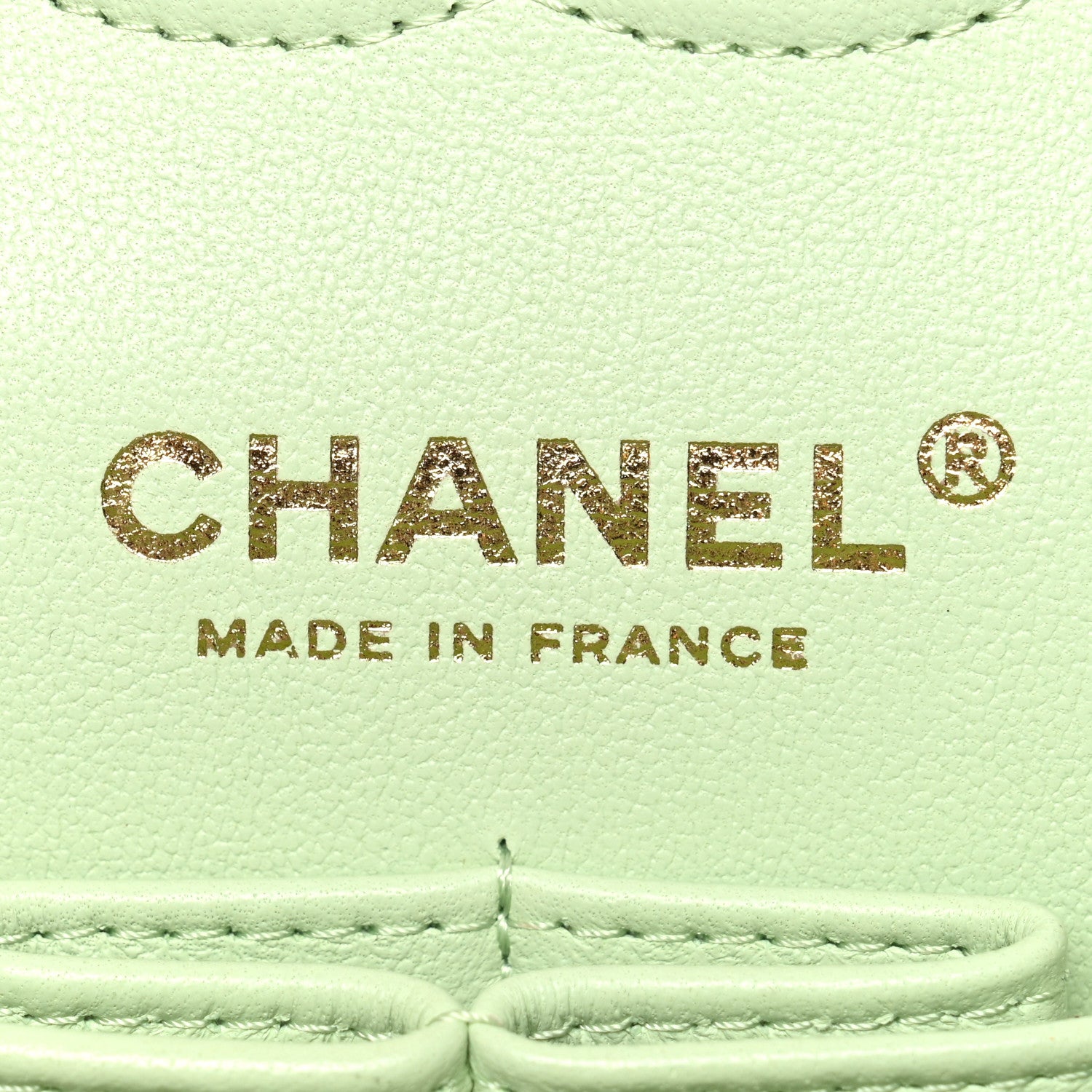 Chanel Caviar Quilted Small Double Flap Light Green 6 of 10