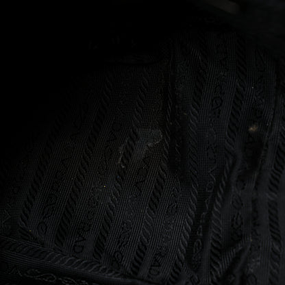 Prada Vitello Drive Perforated Bowling Bag Fuoco 13 of 34