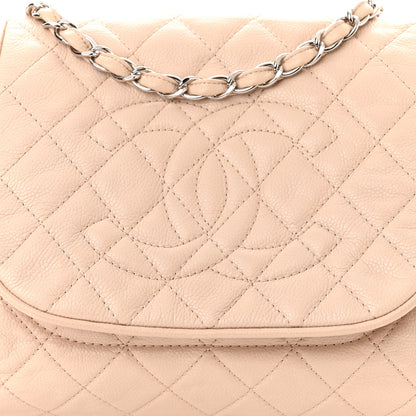 Chanel Caviar Quilted Timeless Accordion Flap Beige 9 of 11