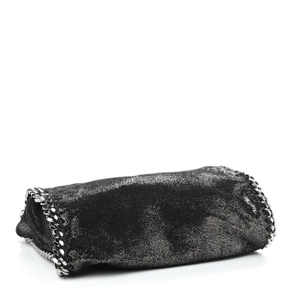 Stella McCartney Chamois Shiny Dotted Mini Falabella Fold Over Tote Ruthenium 4 of 9