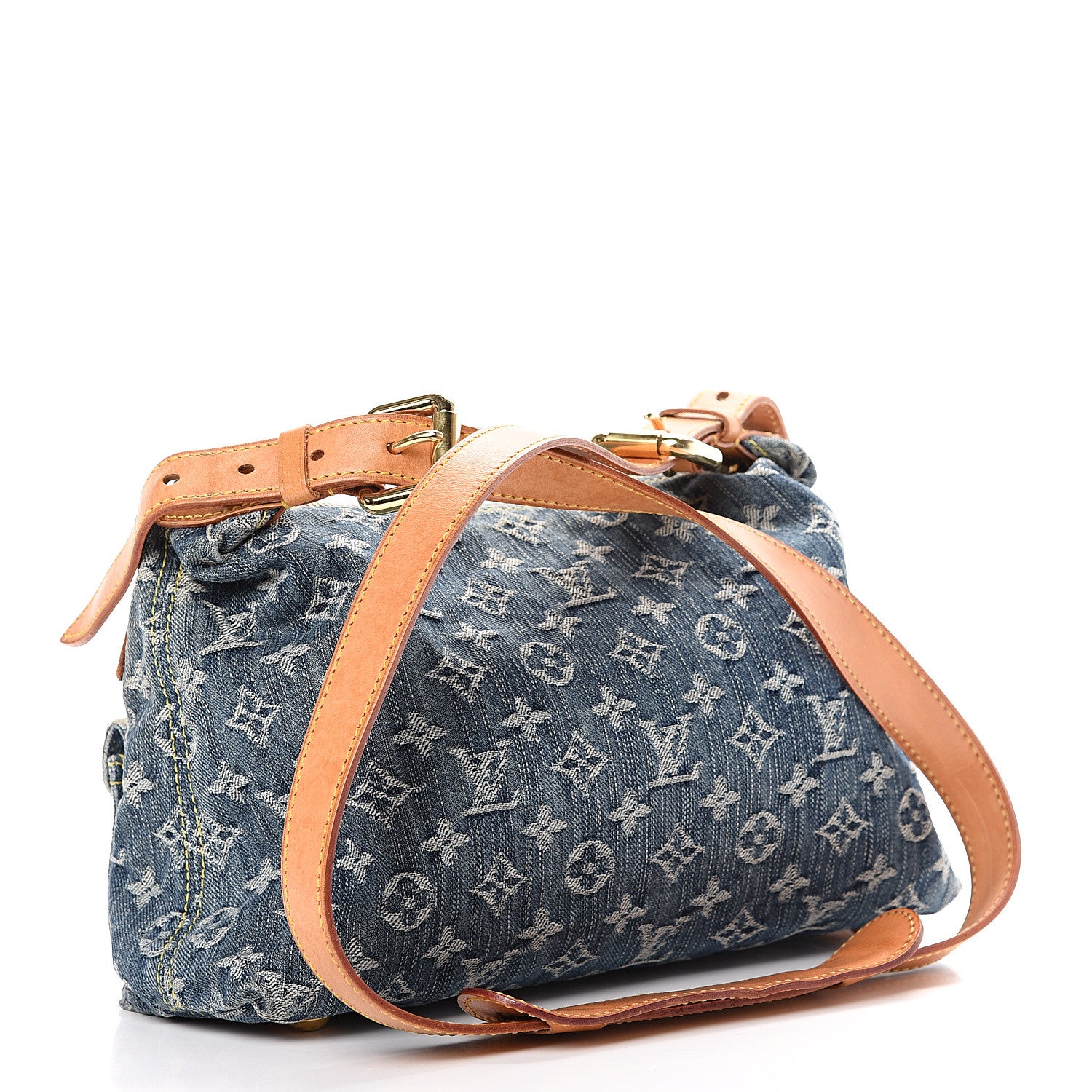 Louis Vuitton Monogram Denim Baggy PM Blue 2 of 14