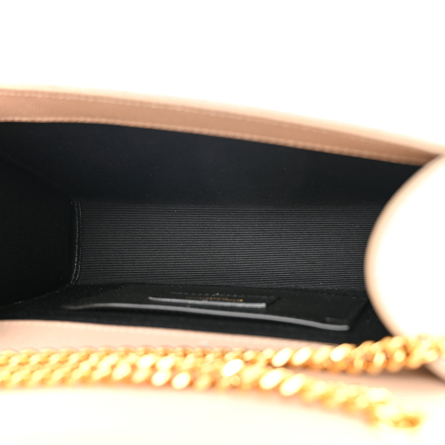 Saint Laurent Grain De Poudre Textured Mixed Matelasse Triquilt Small Monogram Satchel Dark Beige 5 of 10