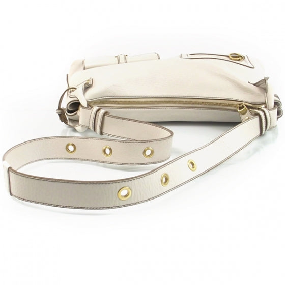FASHIONPHILE SALVATOREFERRAGAMOWhiteLeathershoulderbag 5 of 9