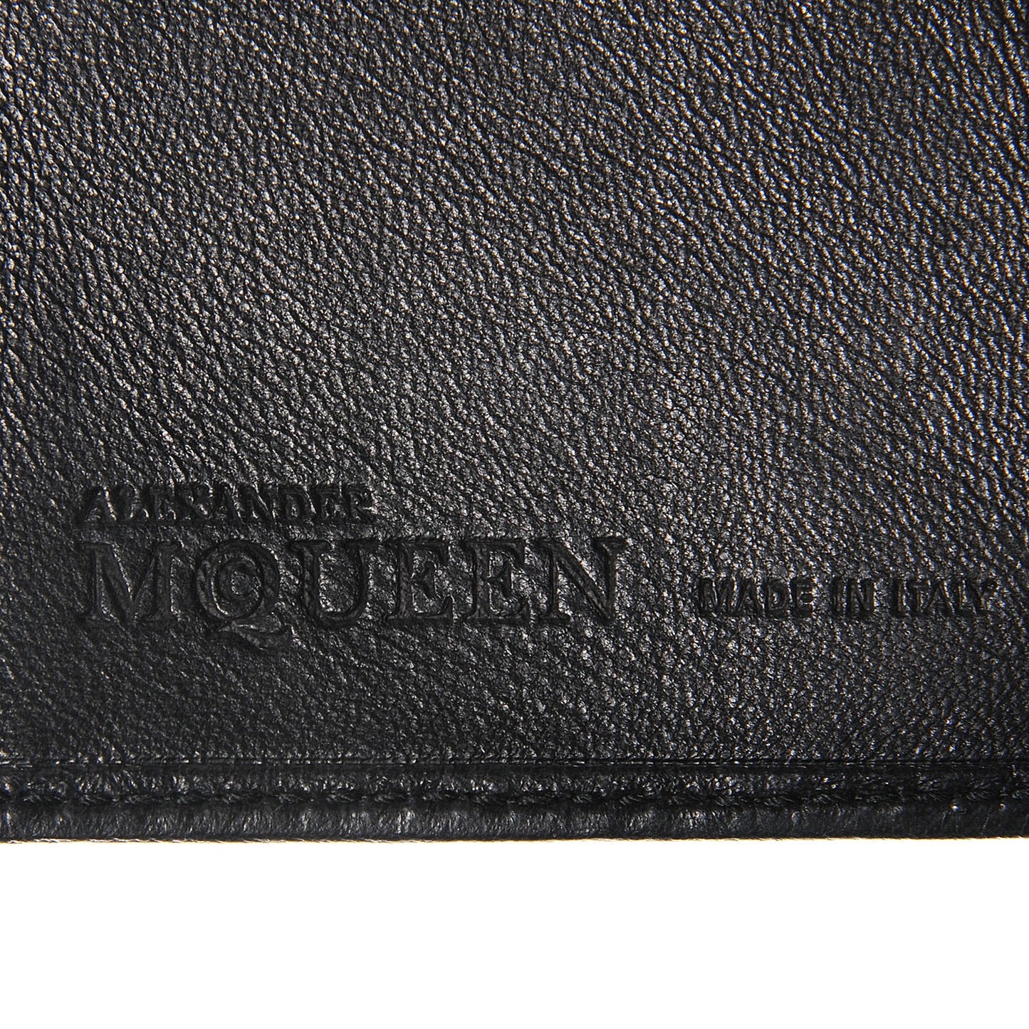 Coated Canvas Skull Print Money Clip Wallet