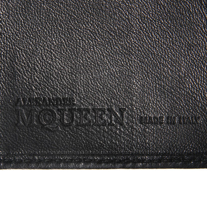 Alexander McQueen Coated Canvas Skull Print Money Clip Wallet 6 of 7