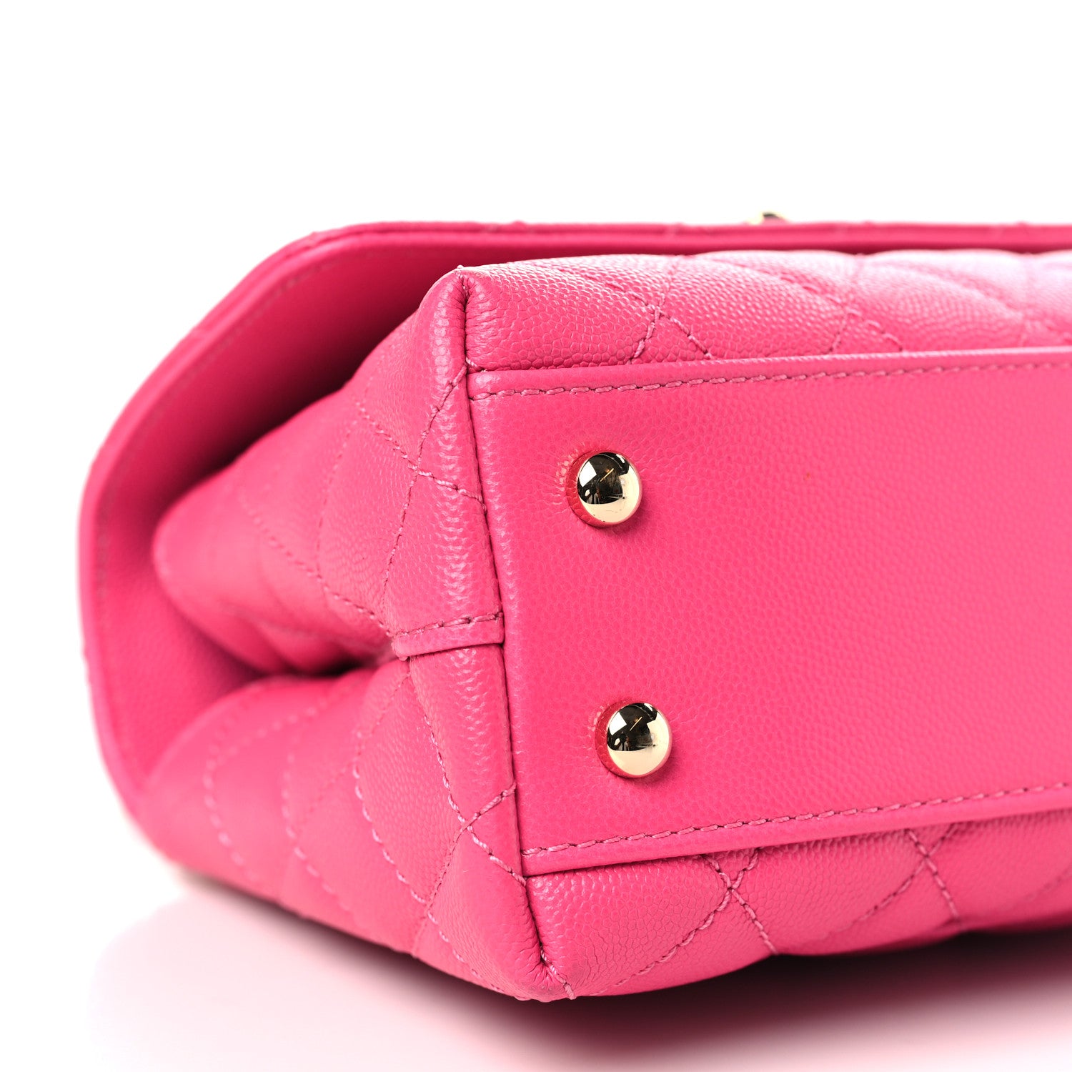Chanel Caviar Quilted Mini Coco Handle Flap Rose 7 of 8
