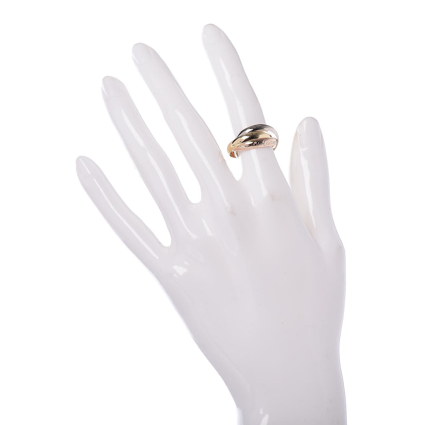 18K Pink Yellow White Gold Classic Les Must De Trinity Ring 51 5.75