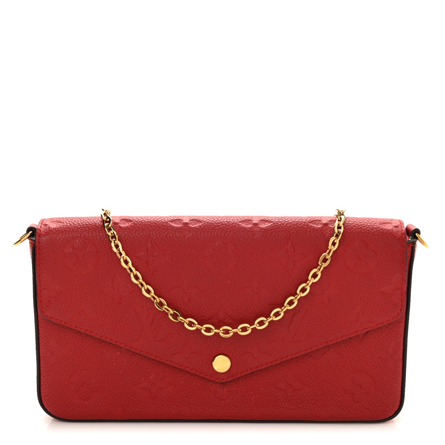 Empreinte Pochette Felicie Chain Wallet Scarlet