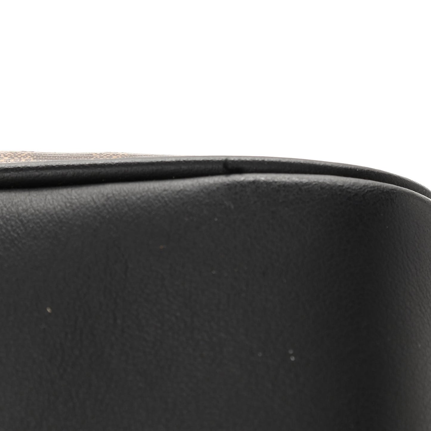 Glazed Fabric Vitello Century FF 1974 Stamp Patch Mini Camera Case Mogano Panna Black