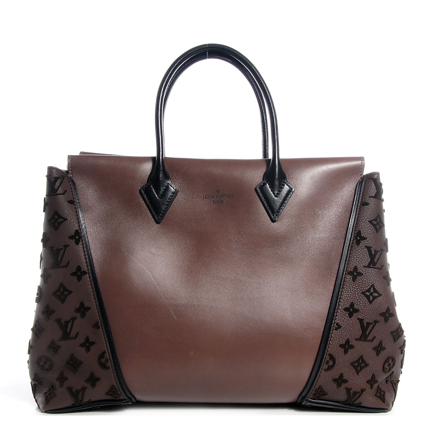 Monogram Cuir Orfevre and Veau Cachemire W GM Gris