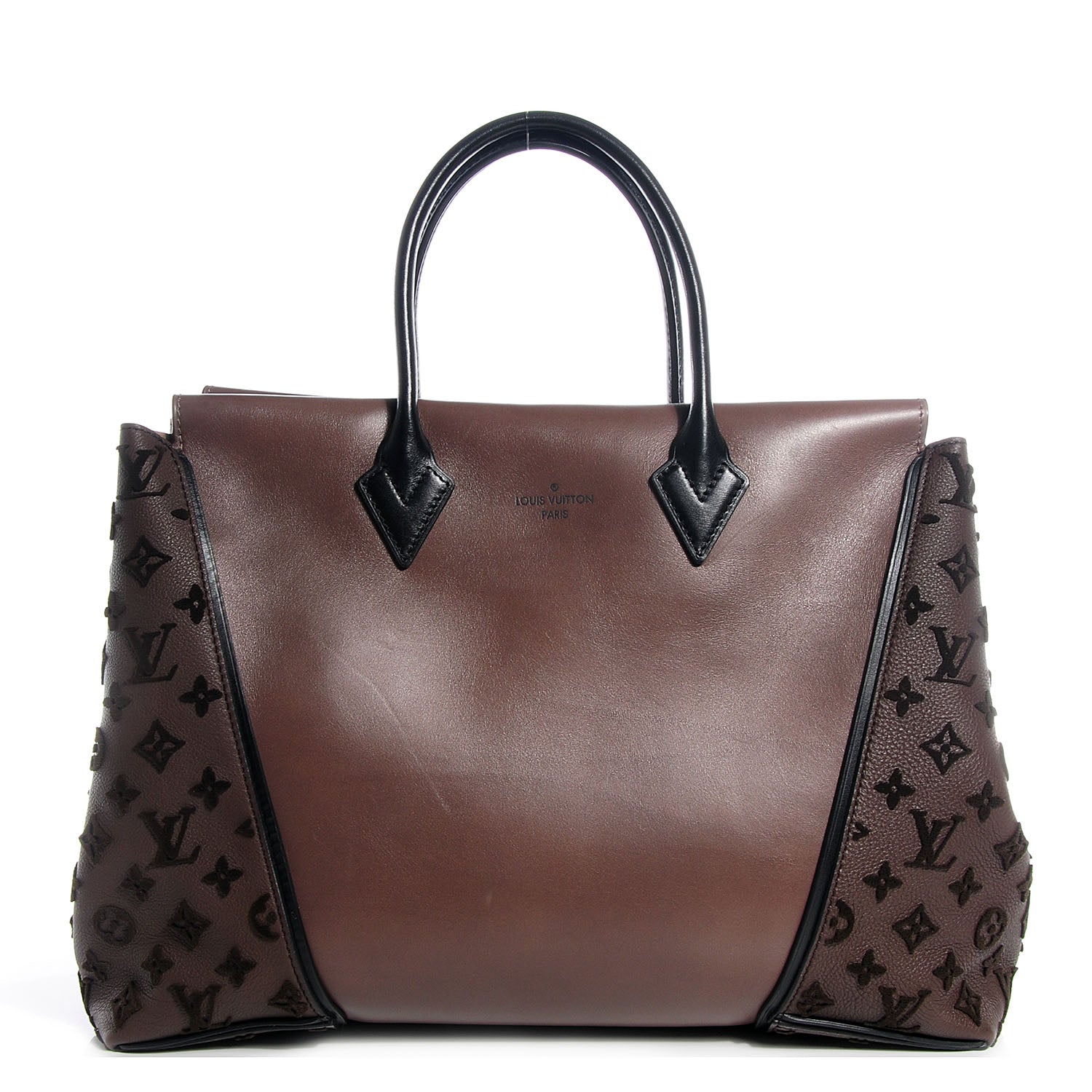 Louis Vuitton Monogram Cuir Orfevre and Veau Cachemire W GM Gris 1 of 8