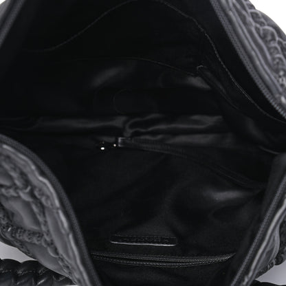 Chanel Quilted Lambskin Hidden Chain Hobo Black 4 of 4