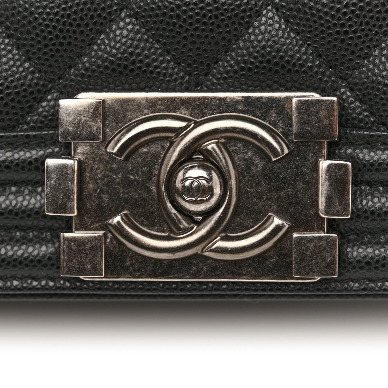 Chanel Caviar Quilted Medium Boy Flap Black 11 of 12