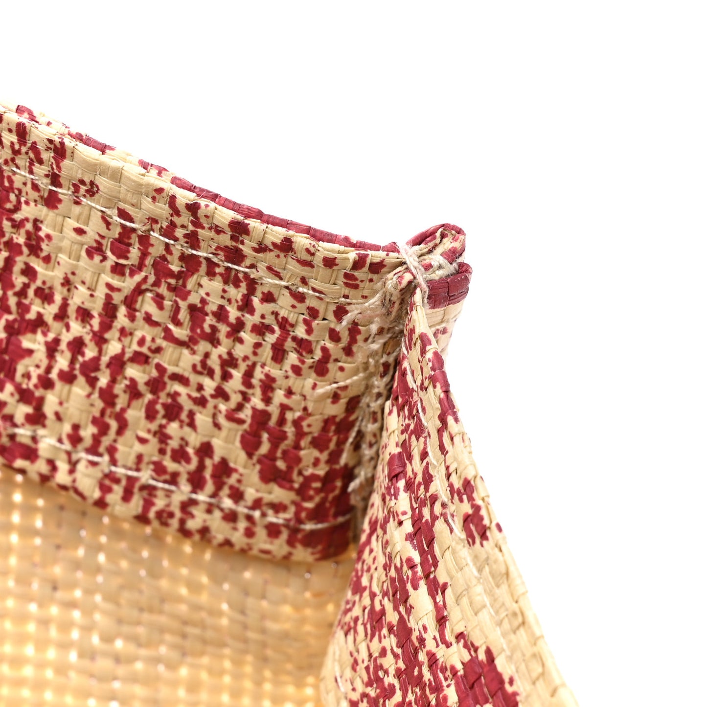 Straw Dioriviera Tote Red