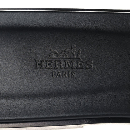 Hermes Box Calfskin Oran Sandals 41 Black 9 of 10