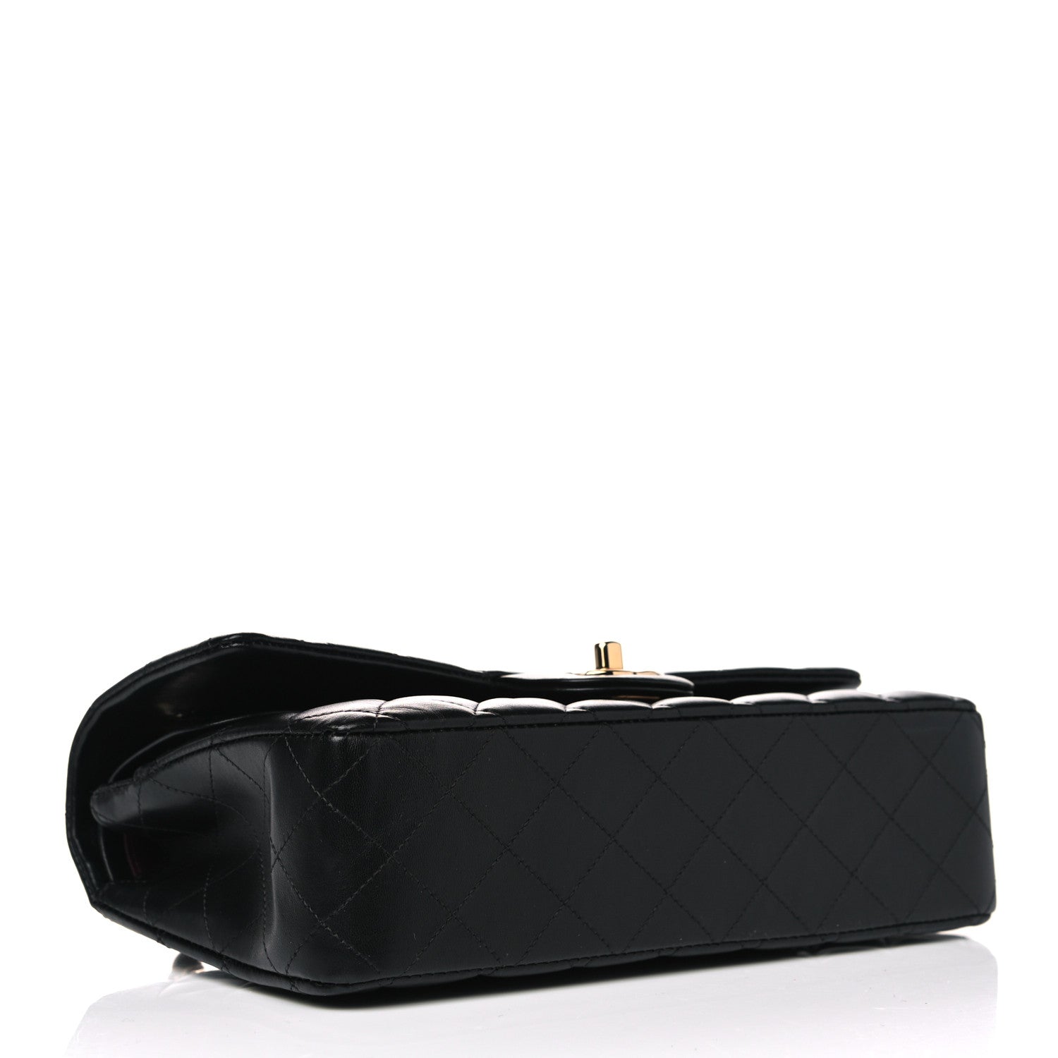 Chanel Lambskin Quilted Medium Double Flap Black 3 of 6