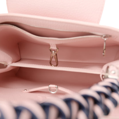 Louis Vuitton Taurillon Braided Capucines MM  Light Pink 5 of 9