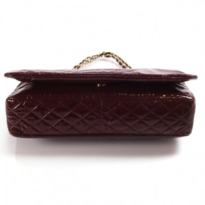Chanel Patent Classic Flap Bordeaux Burgundy 4 of 12