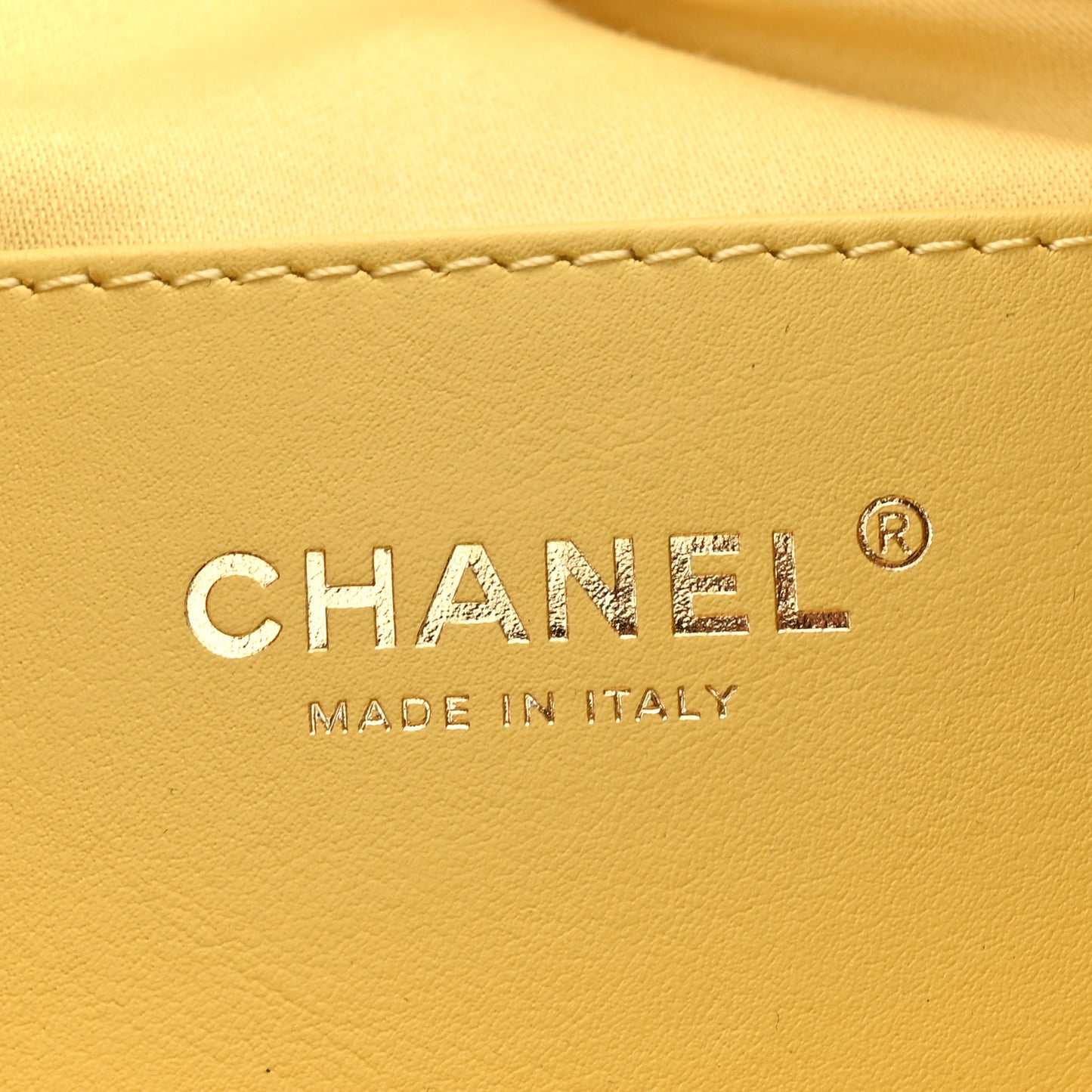 Suede Quilted Mini Chanel 25 Handbag Yellow