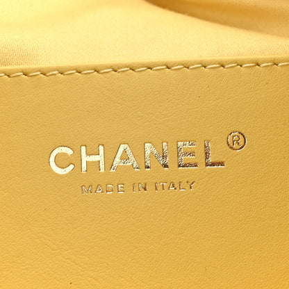 Chanel Suede Quilted Mini Chanel 25 Handbag Yellow 6 of 11