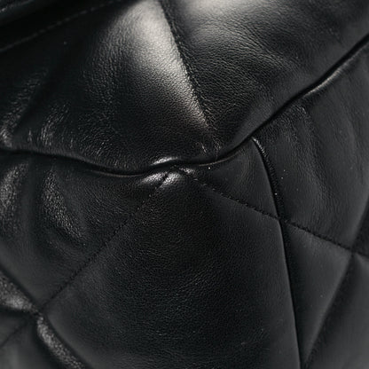 Chanel Lambskin Quilted Maxi Chanel 19 Flap Black 9 of 13