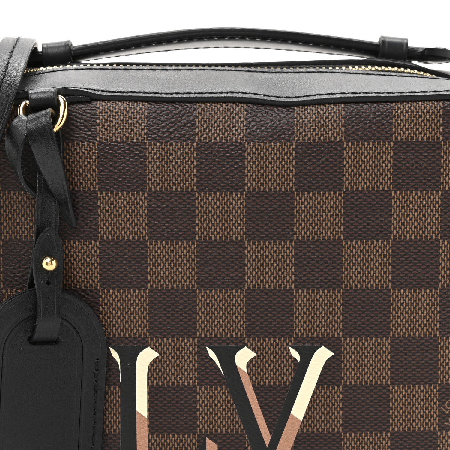 Louis Vuitton Damier Ebene Santa Monica Black 7 of 11