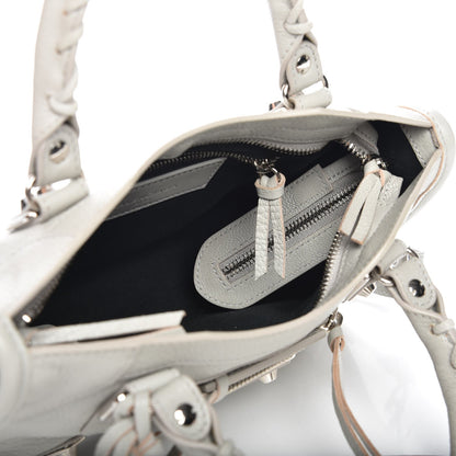 Balenciaga Chevre Silver Metallic Edge Hardware Classic Hardware Mini City Gris Glace 5 of 7