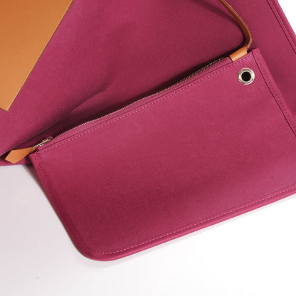 Hermes Toile Herbag Zip MM Tosca 8 of 11
