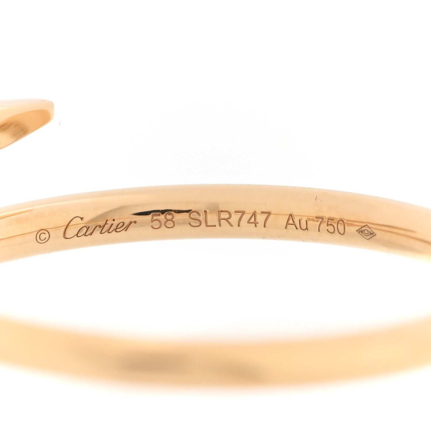 Cartier 18K Yellow Gold Small Juste Un Clou Ring 58 8.25 4 of 6