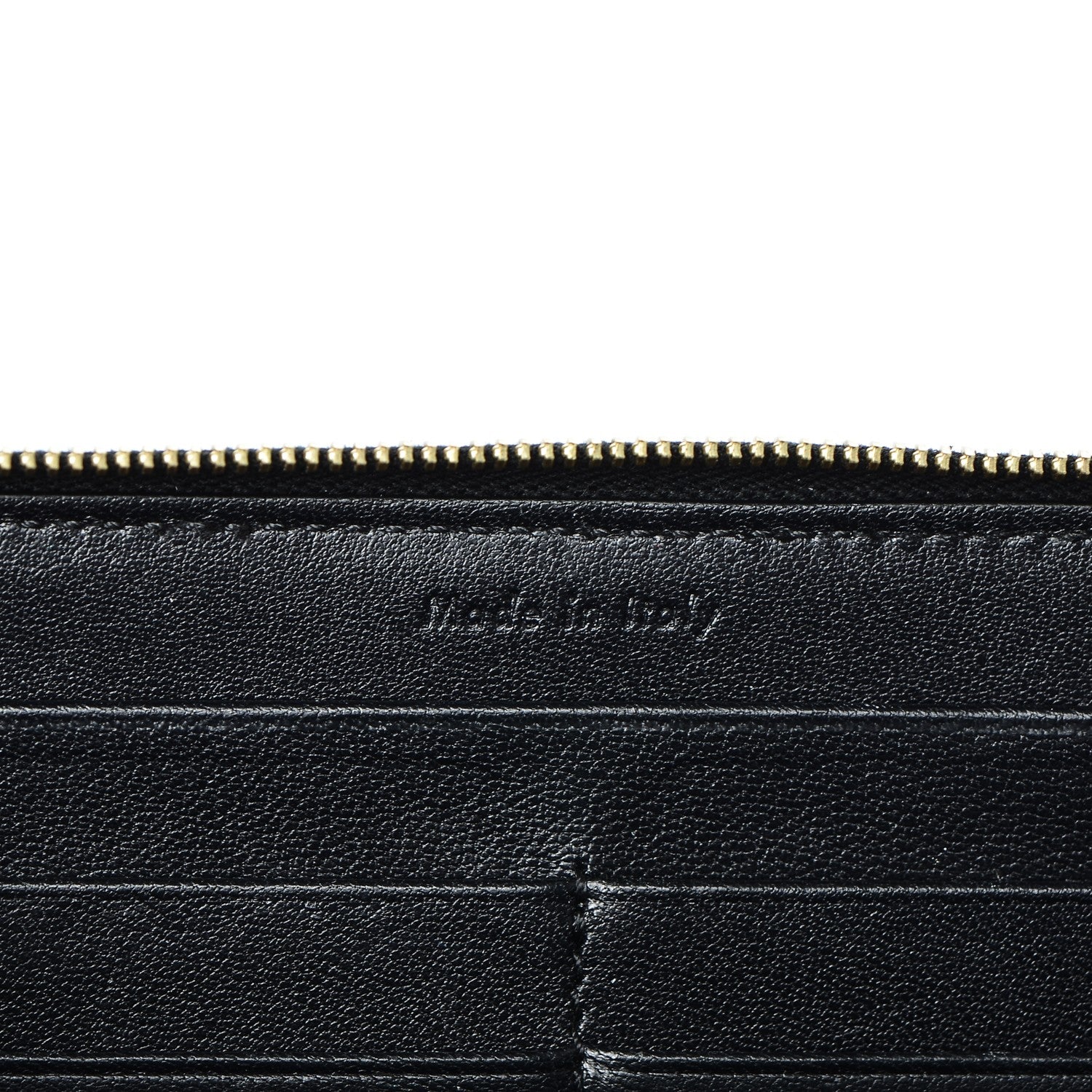 Celine Lambskin Large Zip Around Multifunction Wallet Black 6 of 6