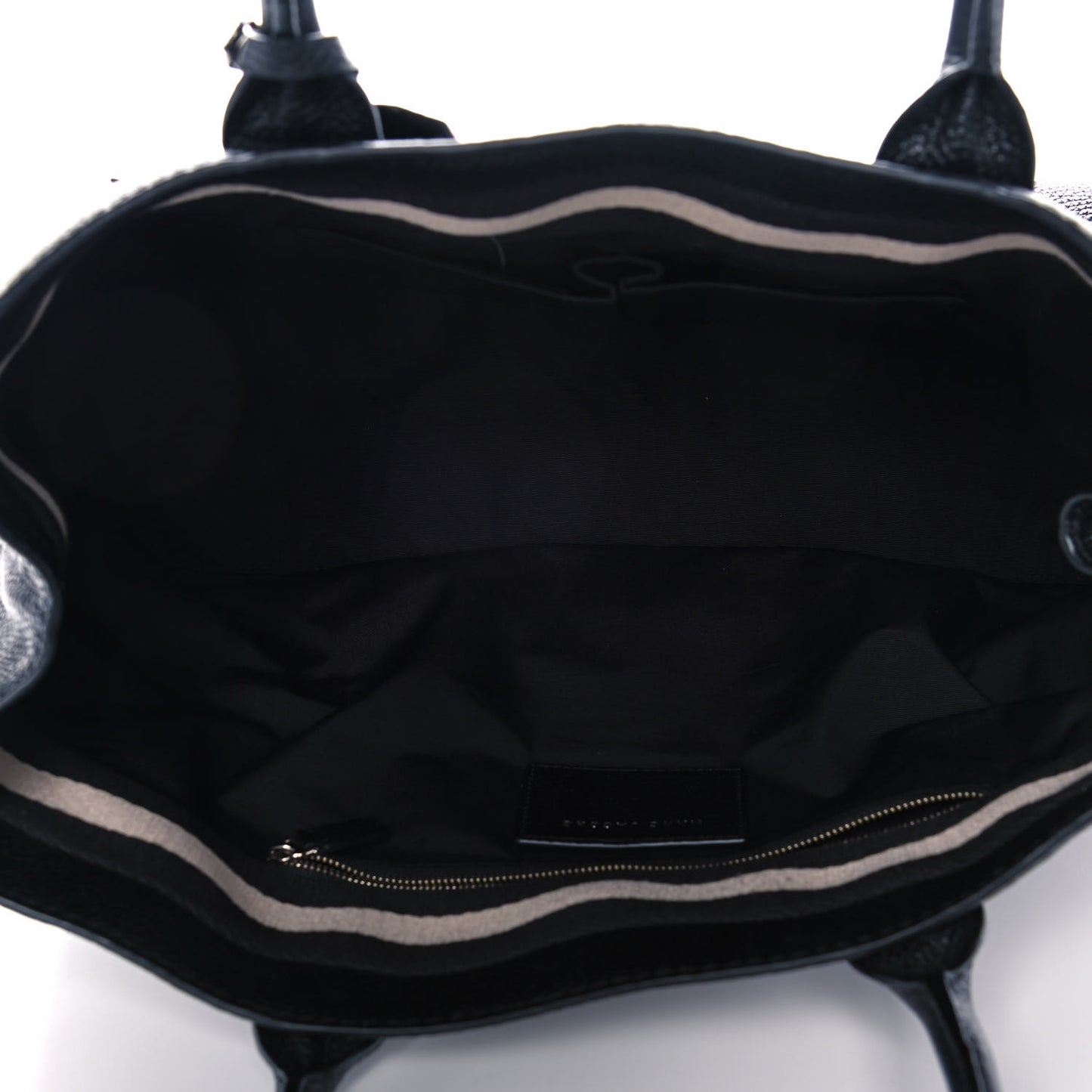 Textured Calfskin Medium Incognito Satchel Black