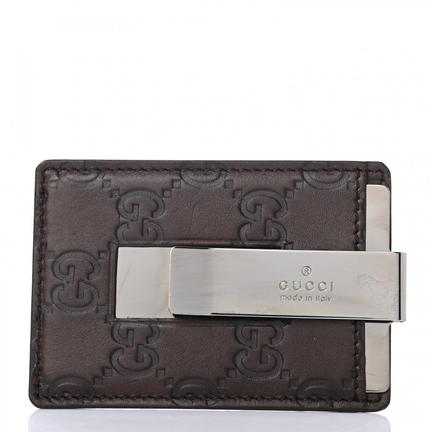 Guccissima Money Clip Chocolate