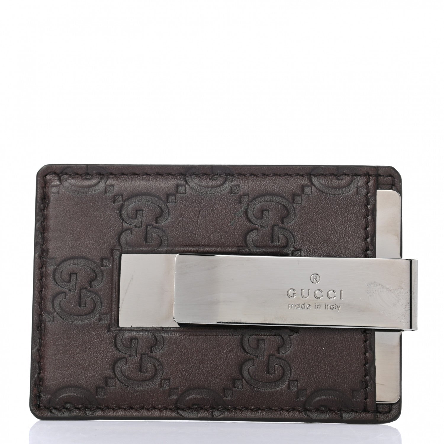 Gucci Guccissima Money Clip Chocolate 2 of 6