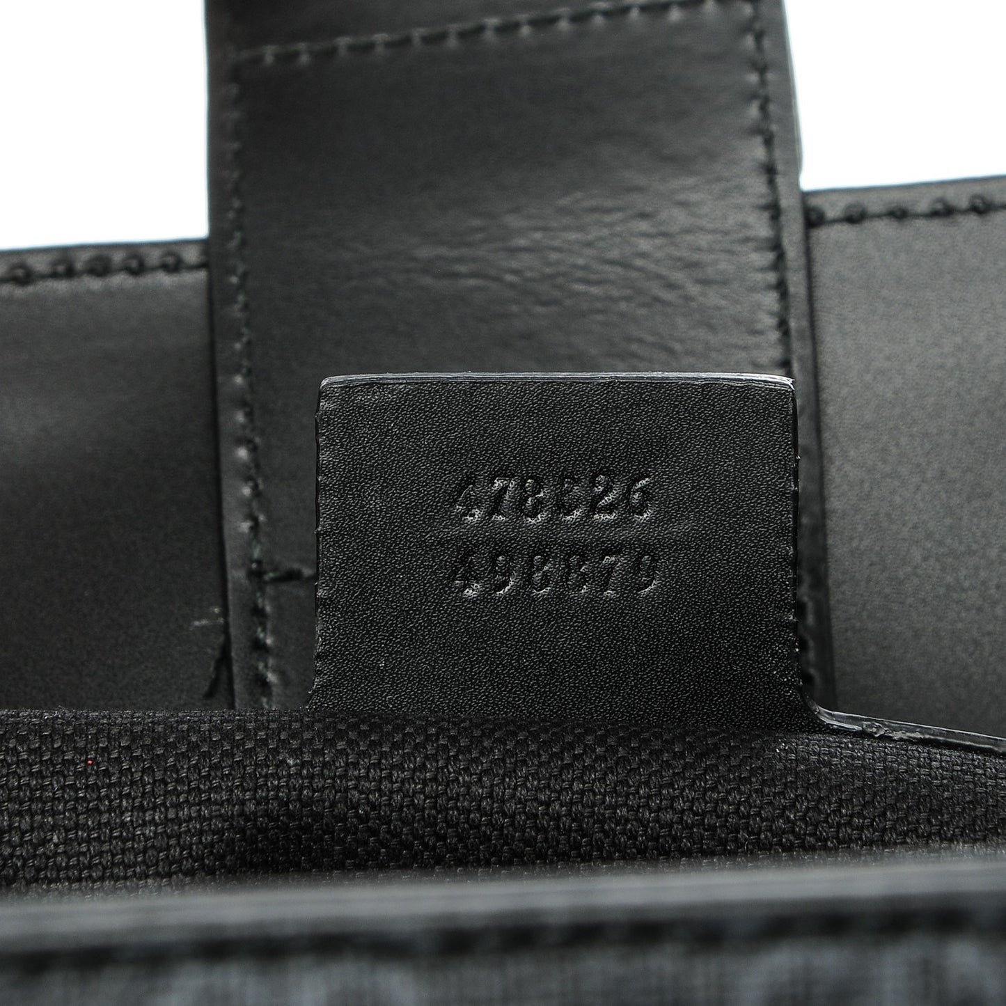 GG Supreme Monogram Web Angry Cat Embroidered Vertical Tote Black Grey