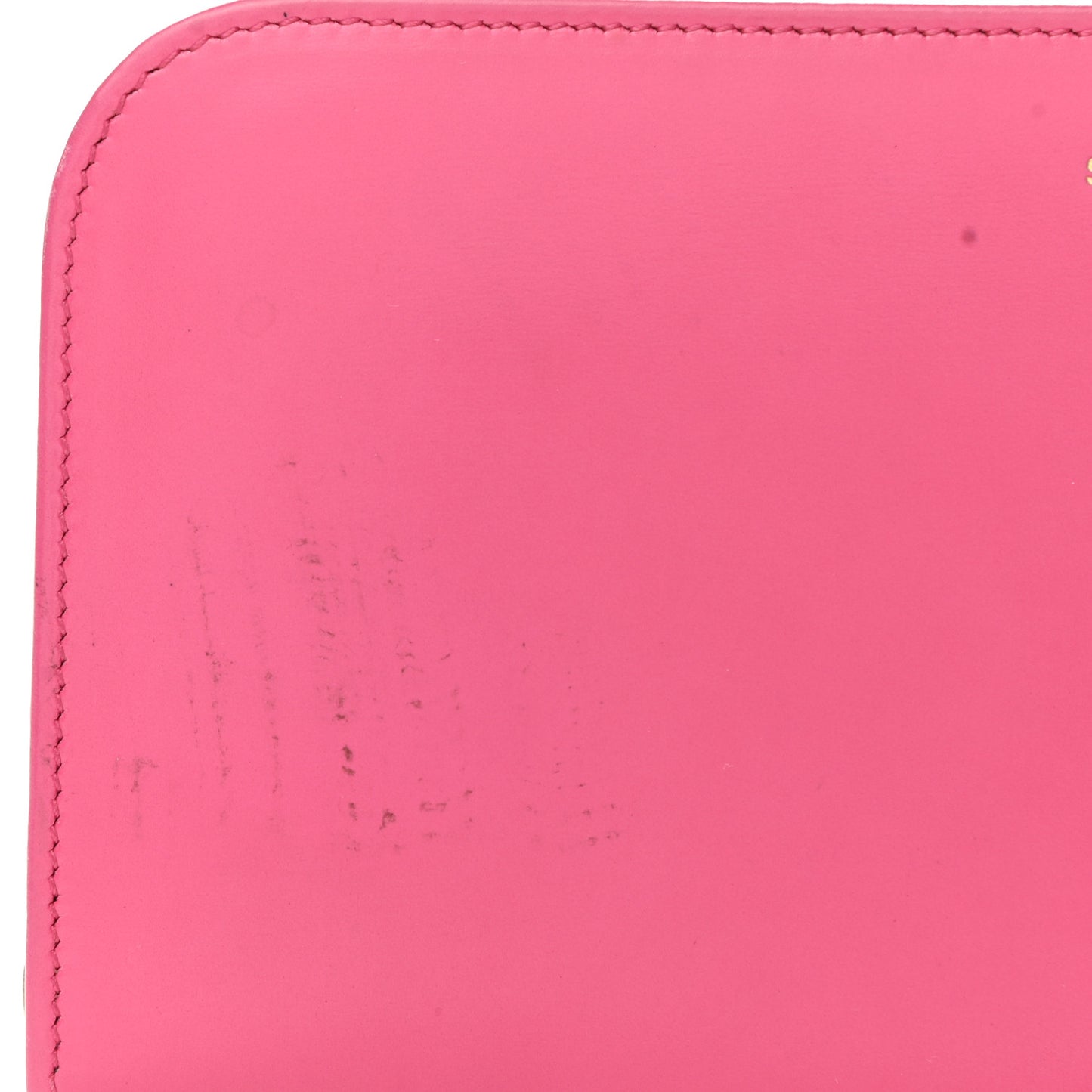 Calfskin Classic Zip Around Continental Wallet Fuchsia