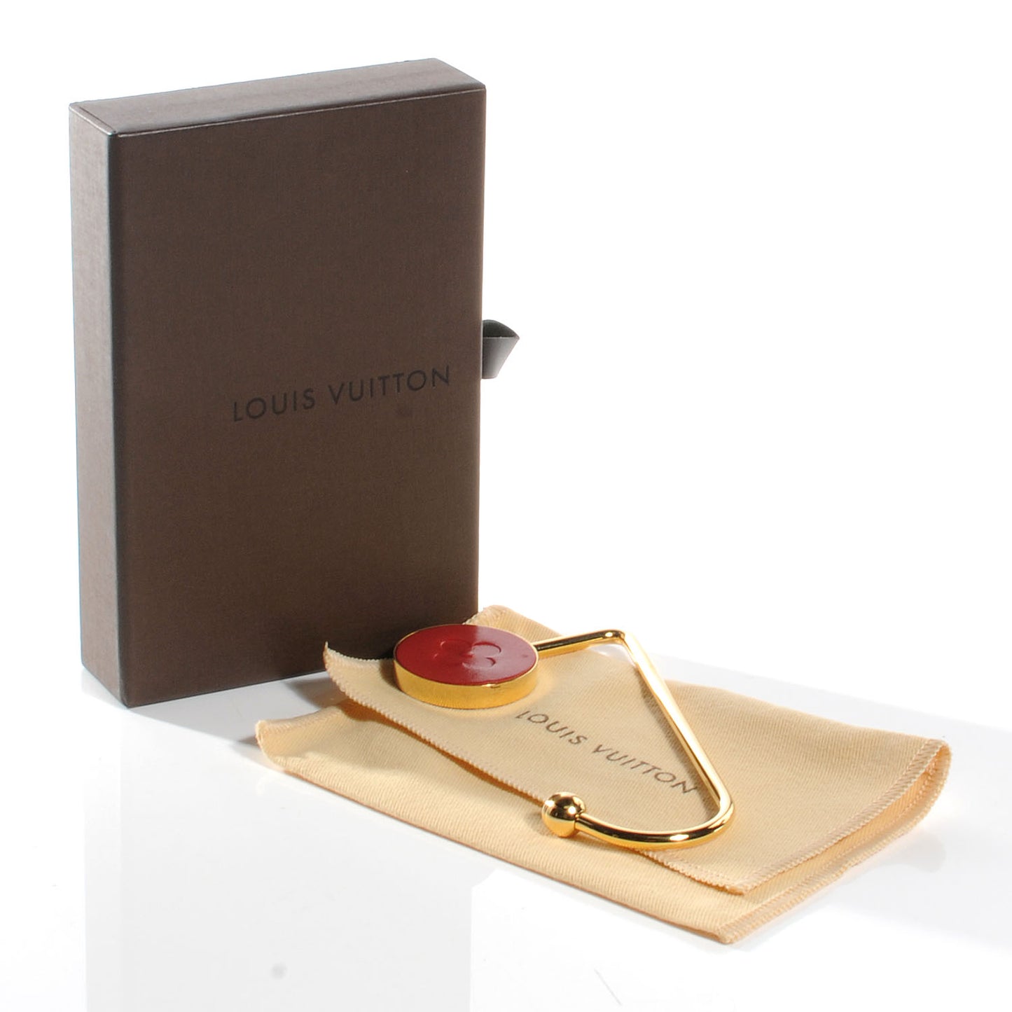 Purse Hook Red Gold VIP
