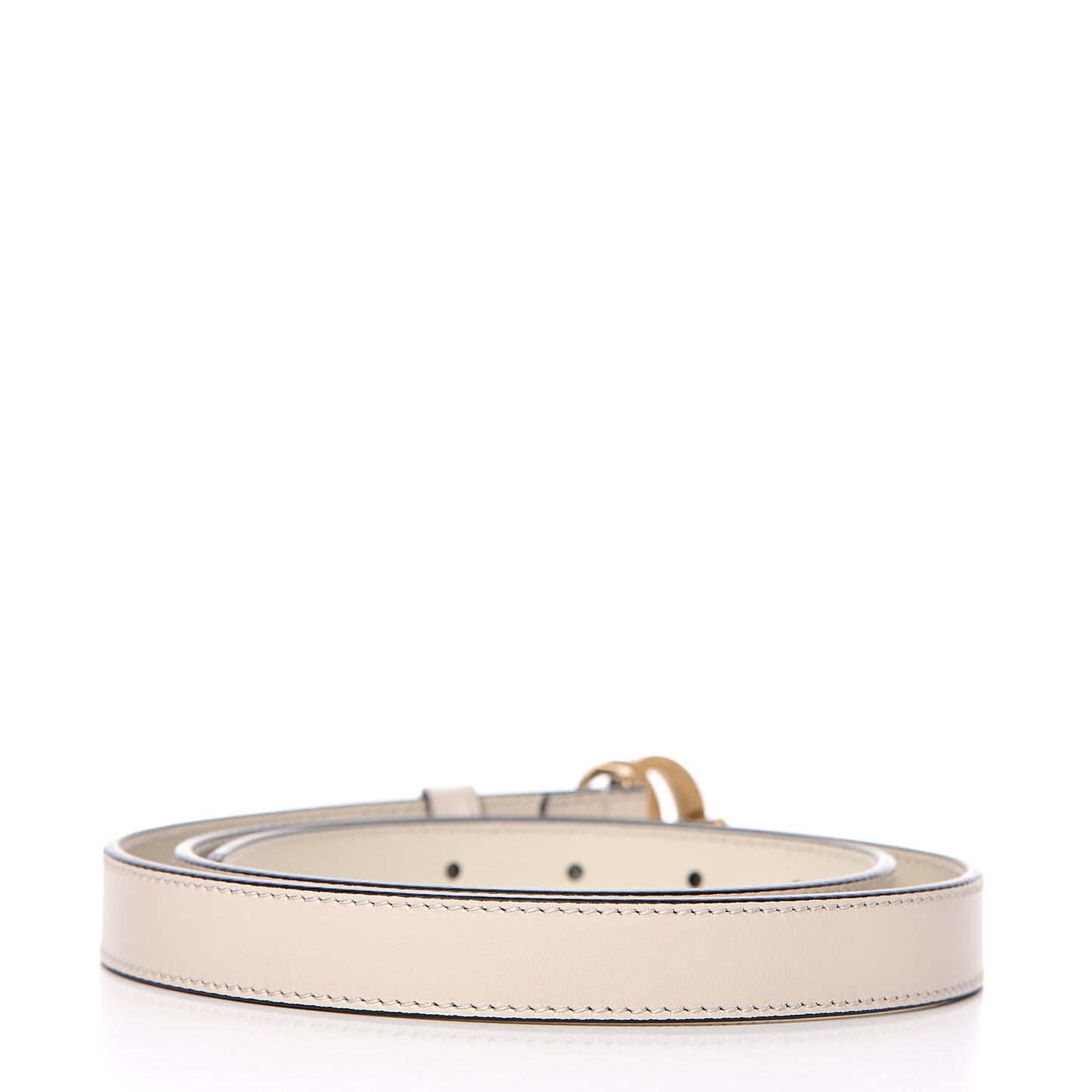 Calfskin Double G 20mm Belt 90 36 Mystic White