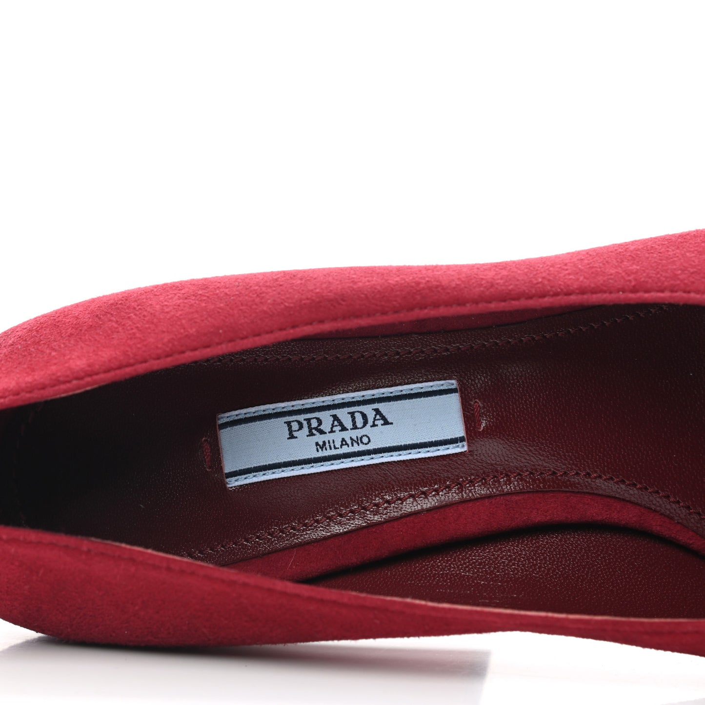 Camoscio Block Heel Pumps 37.5 Red