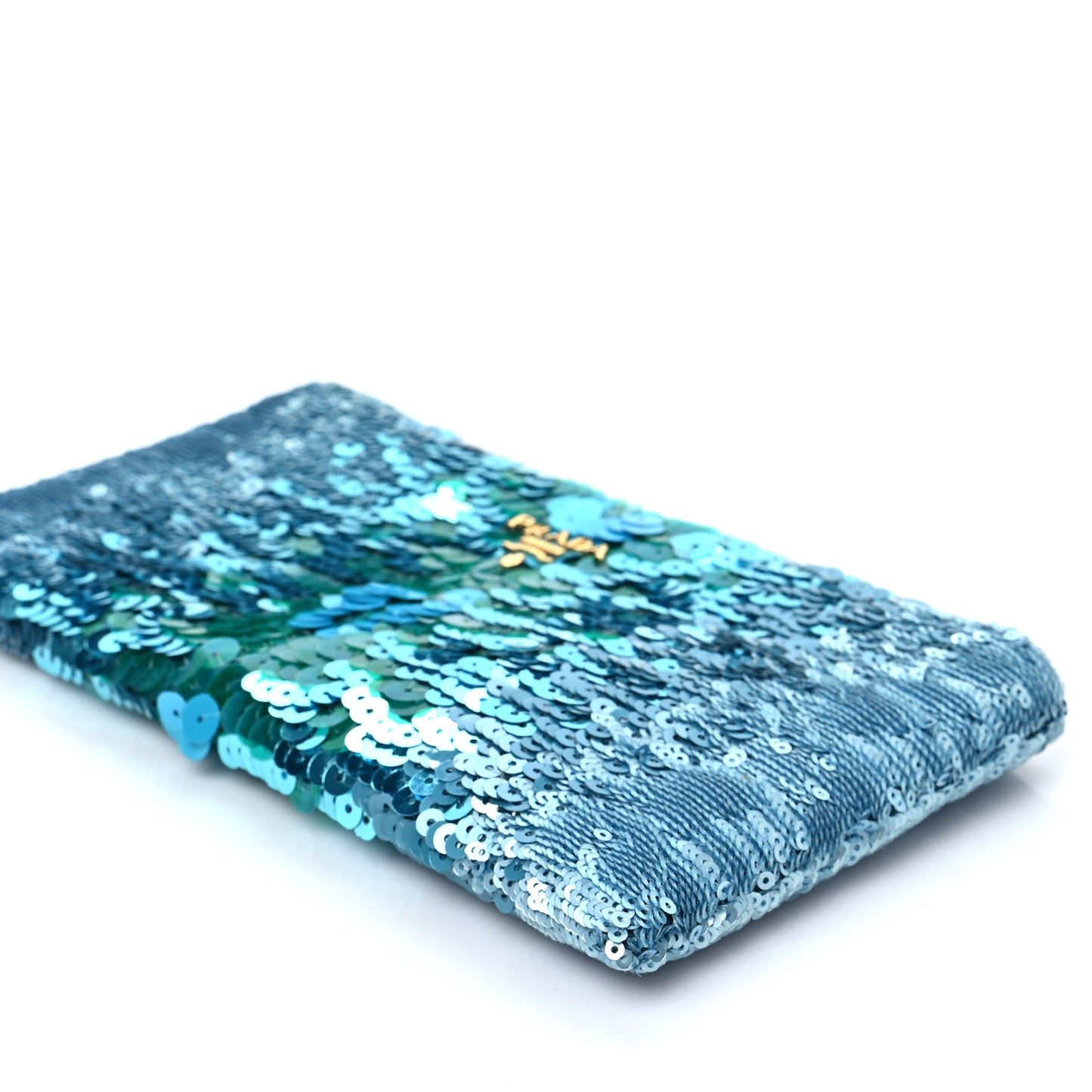 Sequin Ombre Clutch Blue Green