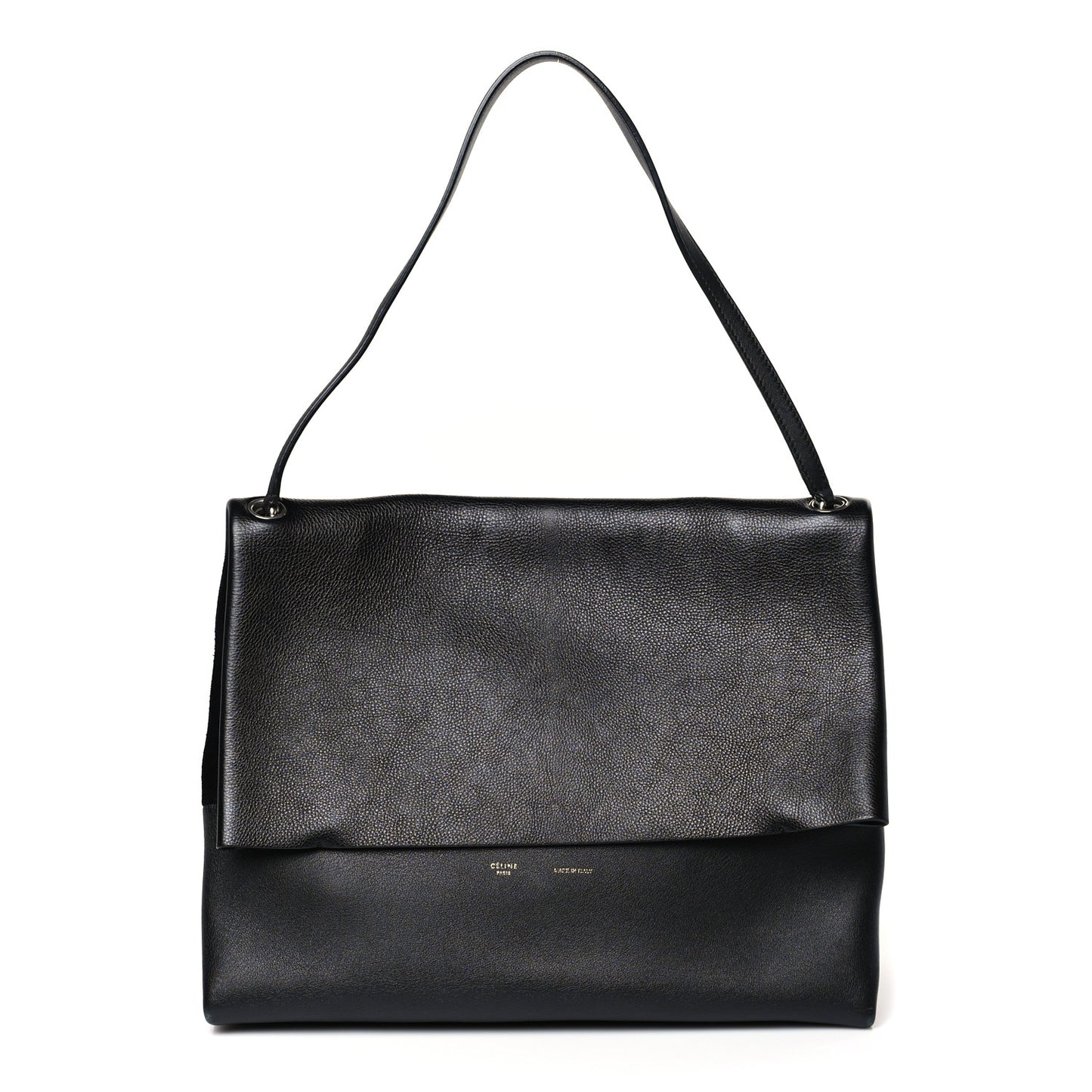 Calfskin All Soft Shoulder Bag Black