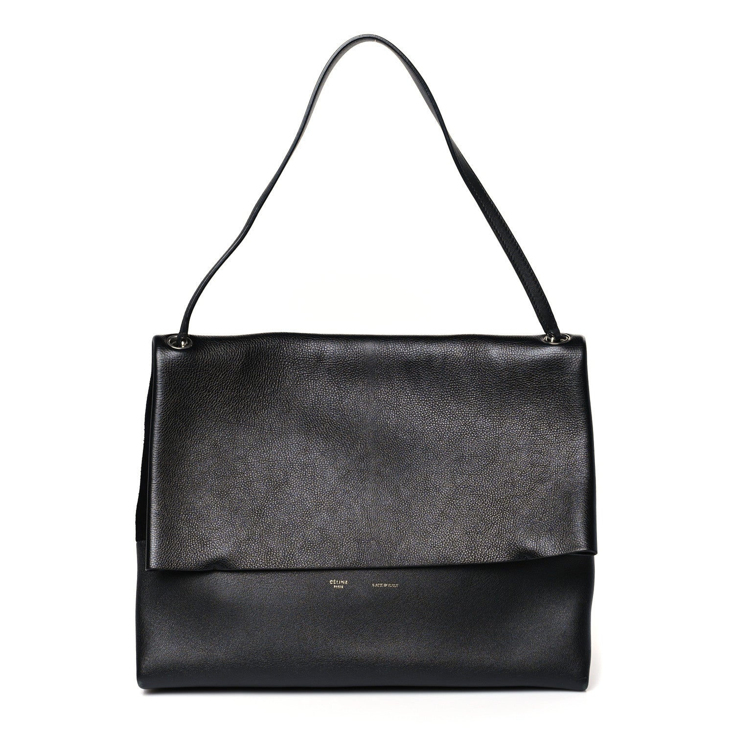 Celine Calfskin All Soft Shoulder Bag Black 3 of 10