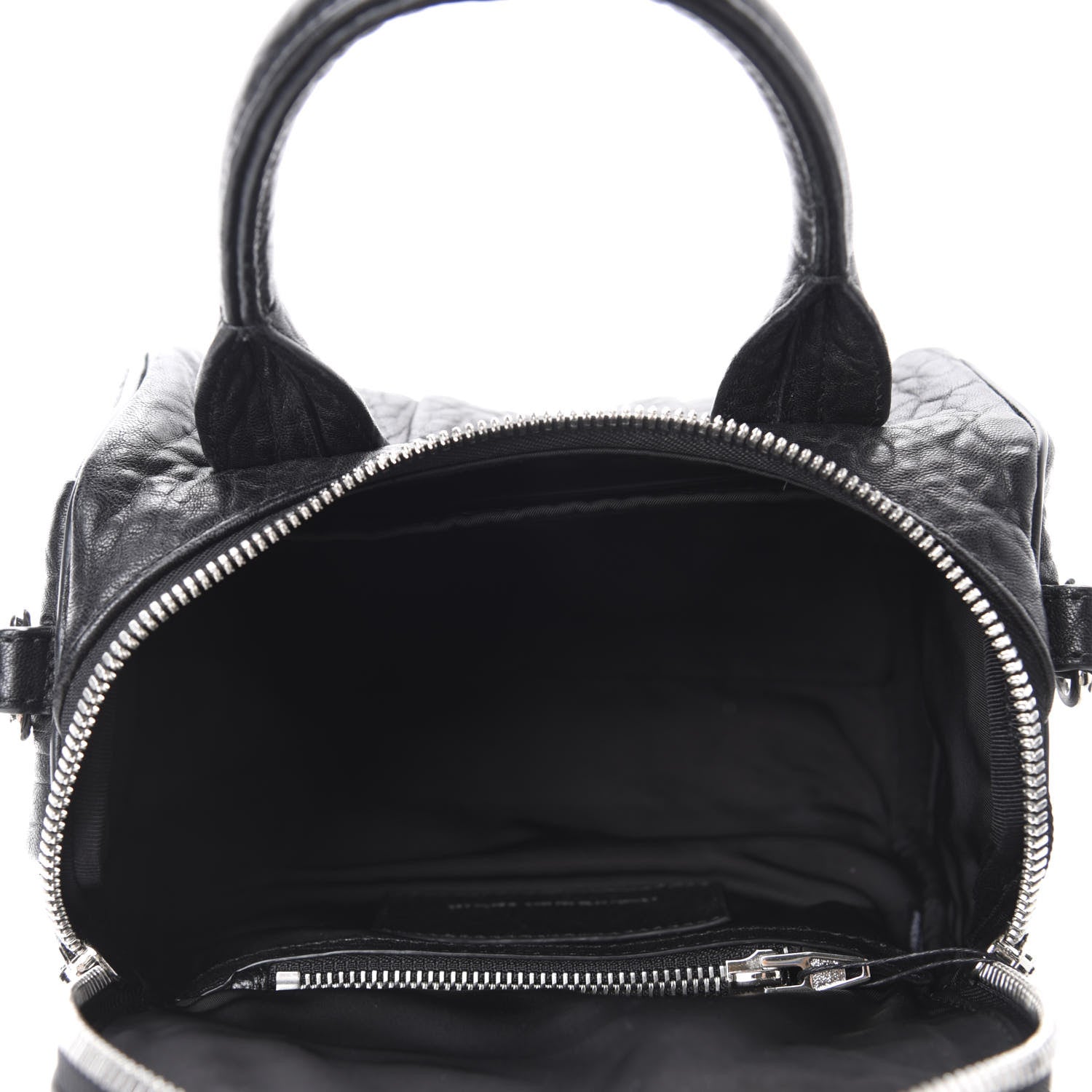 Alexander Wang Pebbled Lambskin Mini Rockie Black Rhodium Hardware 5 of 9