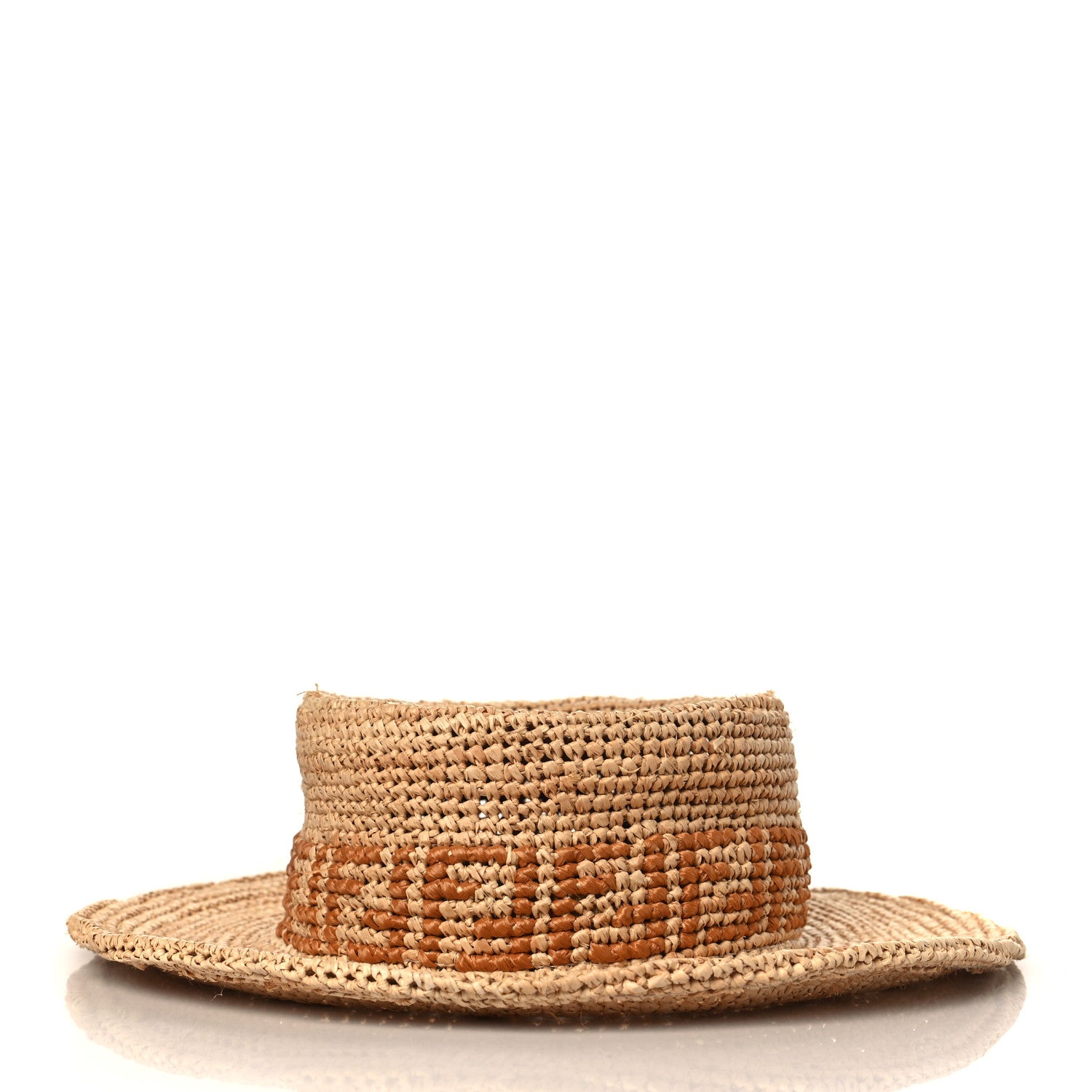 Fendi Raffia FF Mens Bucket Hat 2 of 9
