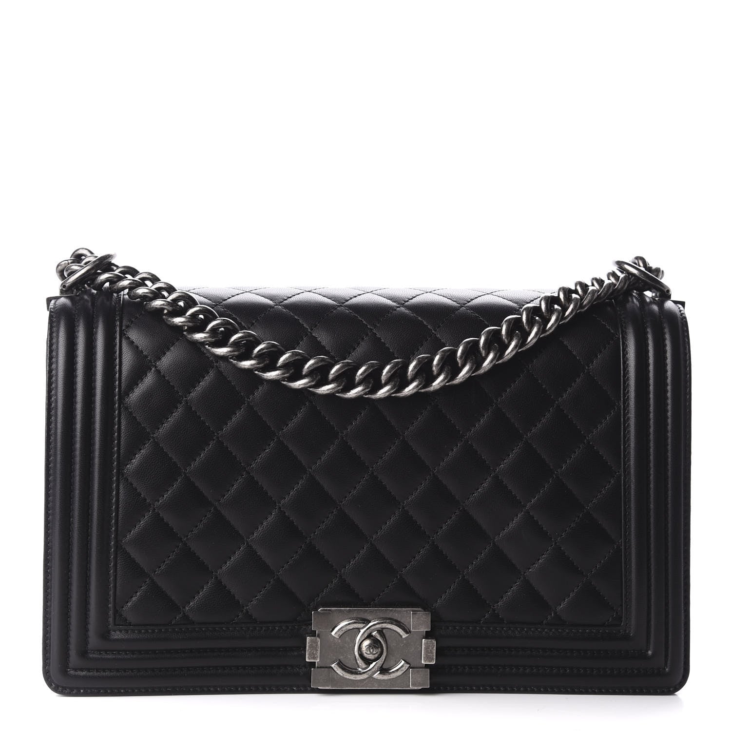 Chanel Lambskin Quilted New Medium Boy Flap Black 1 of 9