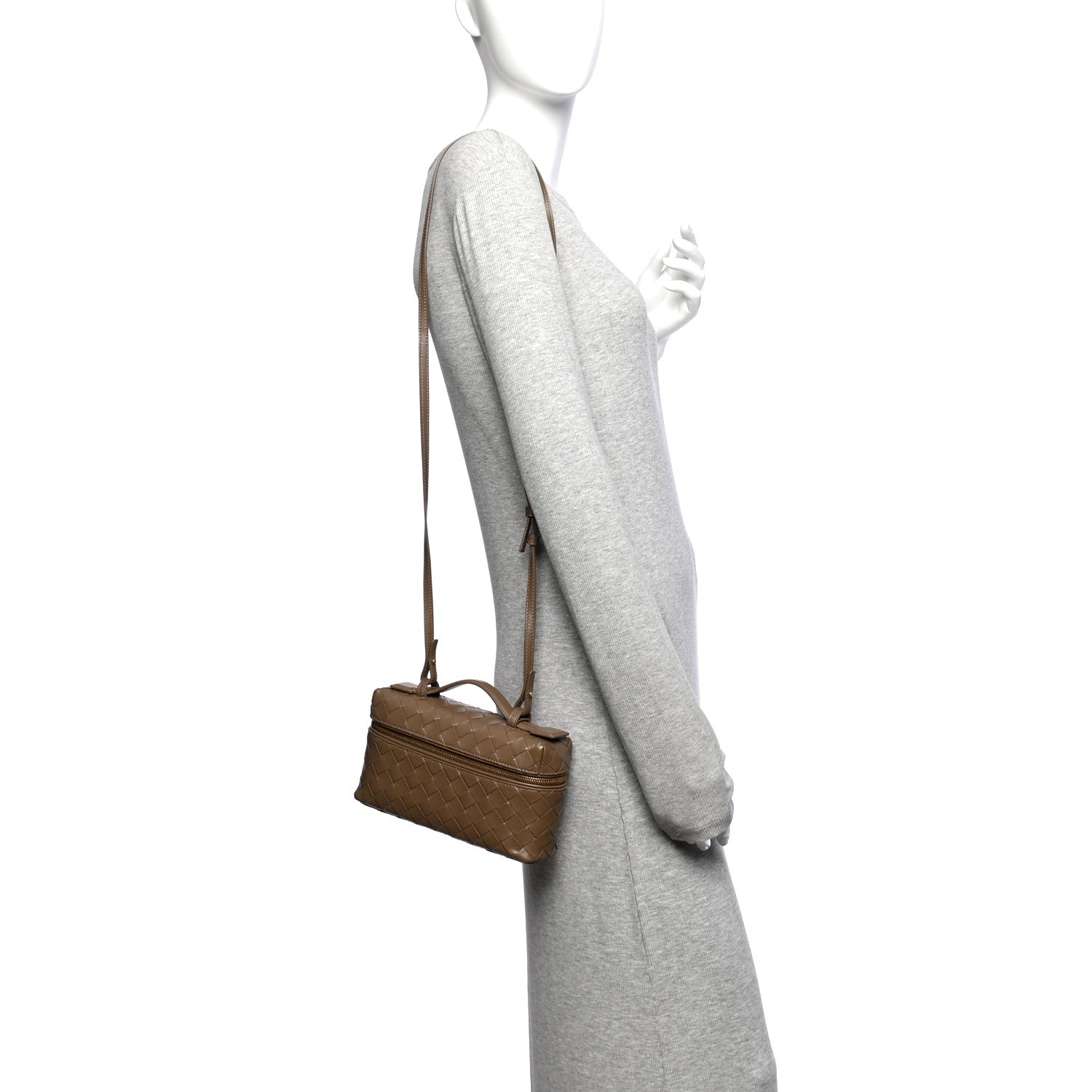 Bottega Veneta Calfskin Intrecciato Bang Bang Vanity Case Pinecone 2 of 10