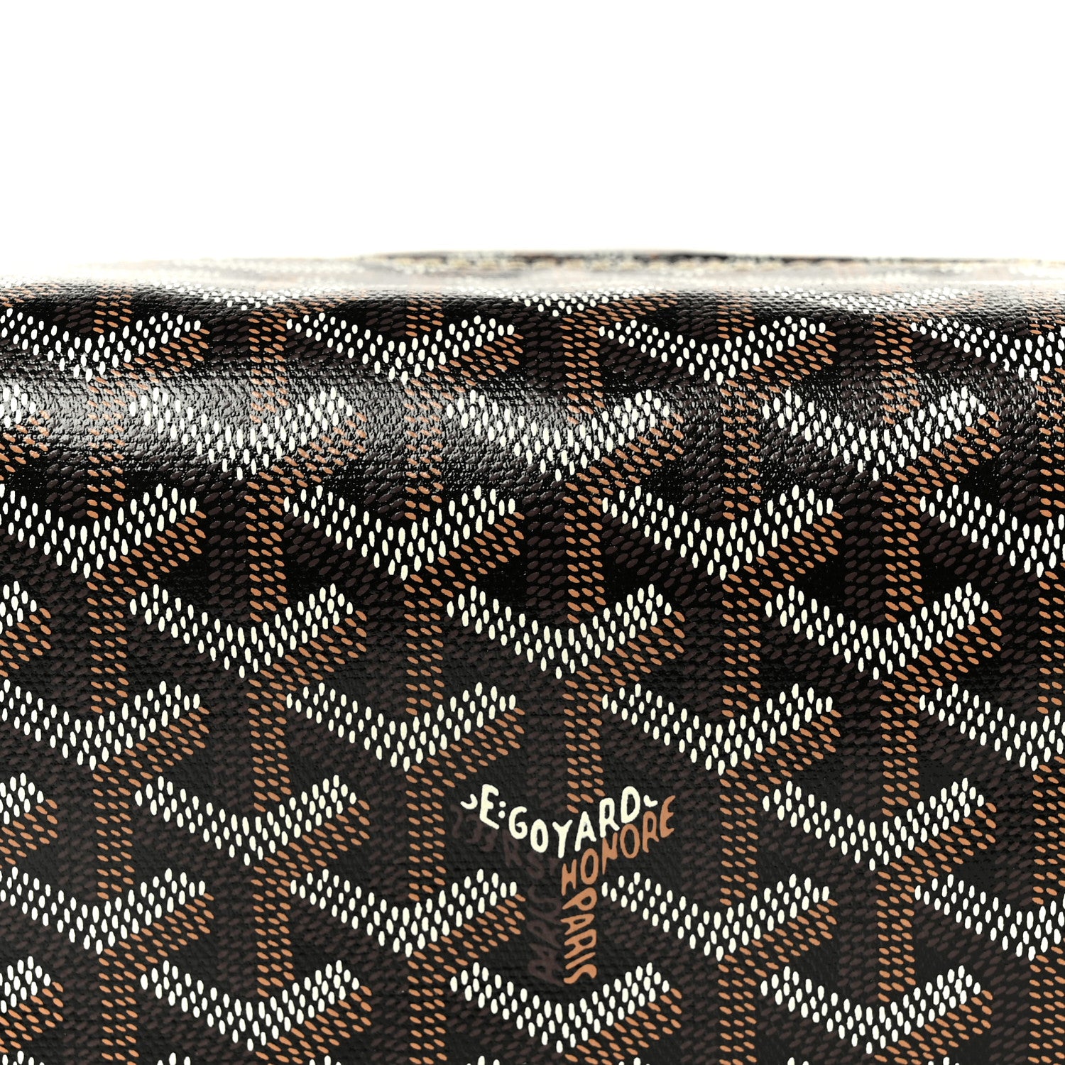 Goyard Goyardine Boeing 25 Trousse de Toilette Black Gold 8 of 8