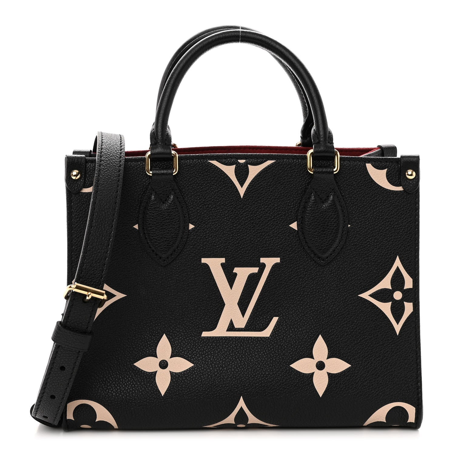 Louis Vuitton Empreinte Monogram Giant Onthego PM Black Beige 1 of 9