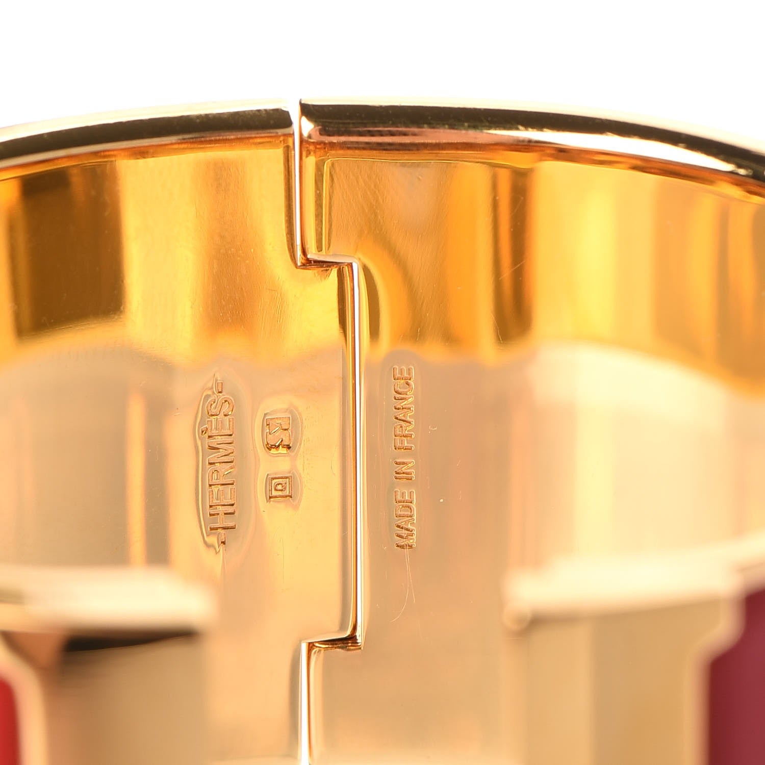 Hermes Enamel Extra Wide Clic Clac H Bracelet GM Red 4 of 4
