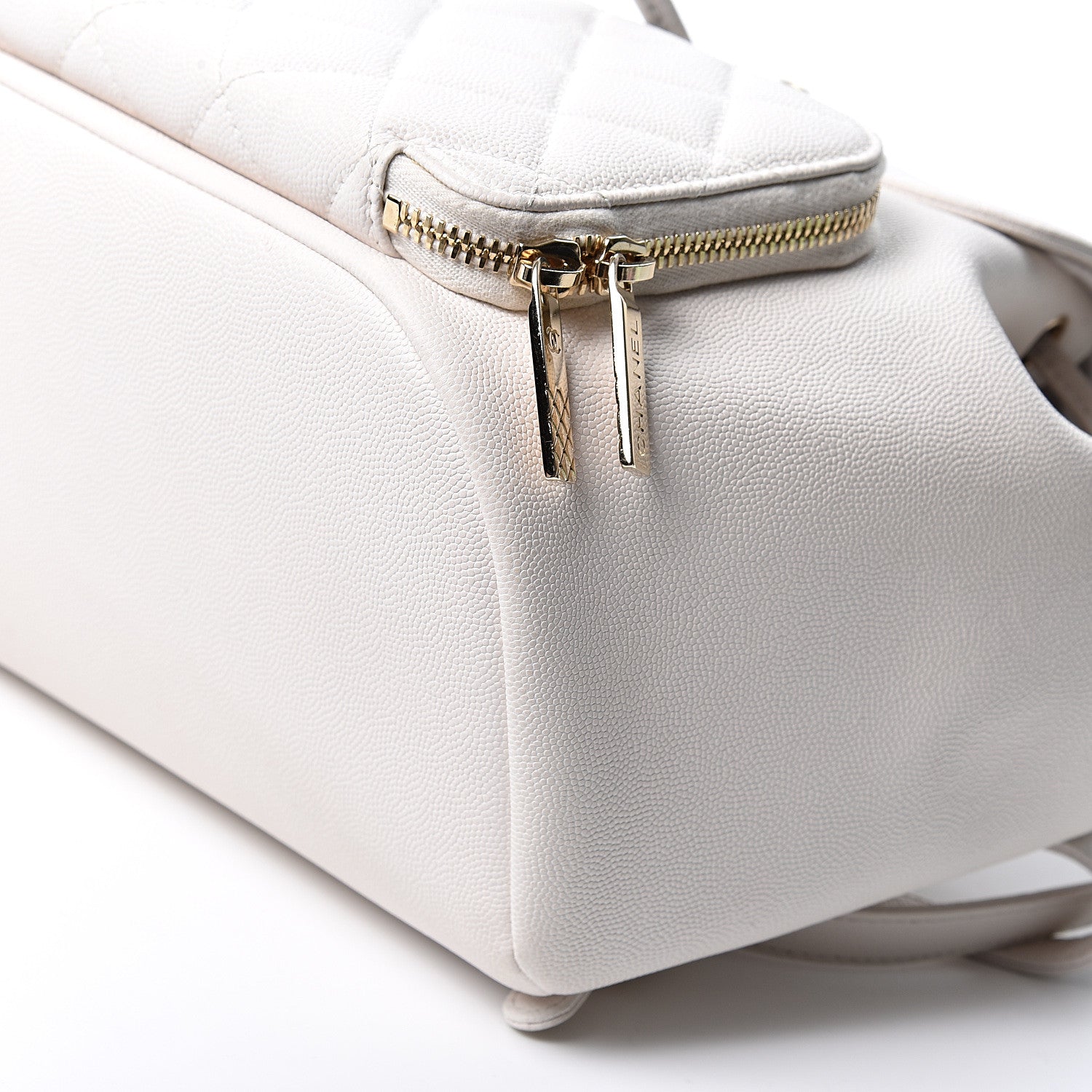 Chanel Caviar Quilted Business Affinity Backpack White 9 of 9